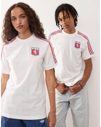 adidas Originals - Adidas football – olympique lyonnais 75 – t-shirt - Lyst