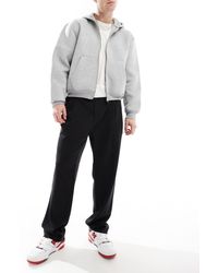 Jack & Jones - Pantaloni Eleganti Neri A Fondo Ampio Con Piega Sul Davanti - Lyst