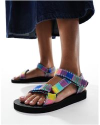 ARIZONA LOVE - – trekky – sandalen mit mehrfarbiger patchwork-print - Lyst