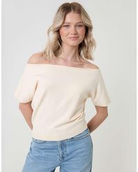 Threadbare - Short Sleeve Slash Neck Jumper - Lyst