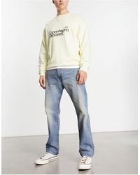 Levi's - 551z authentic - jeans dritti lavaggio chiaro vintage con macchie di vernice - Lyst