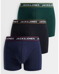 Jack & Jones - 3 Pack Of Boxers With Contrast Waistband - Lyst
