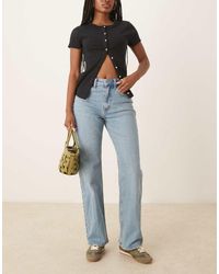 Abercrombie & Fitch - Curve Love High Rise 90's Relaxed Jeans - Lyst