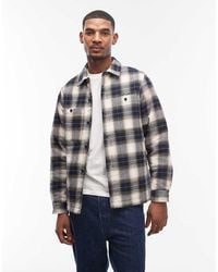 No Problemo - Flannel Overshirt With Quilted Lining - Lyst