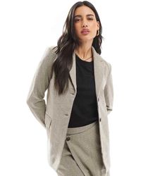 Vero Moda - Getailleerde Blazer Met Visgraatmotief - Lyst
