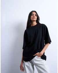 TOPSHOP - Oversized Drop Shoulder Tee - Lyst