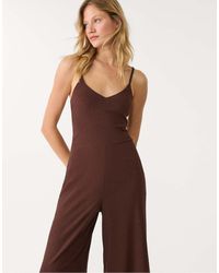 Stradivarius - Tuta Jumpsuit Con Spalline Sottili - Lyst