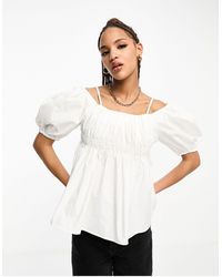 Urban Revivo - Off Shoulder Puff Sleeve Blouse - Lyst
