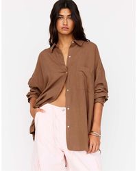Pull&Bear - – rustikales oversize-hemd - Lyst