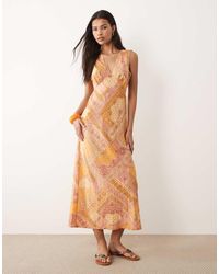 Wednesday's Girl - V-neck Midaxi Dress - Lyst