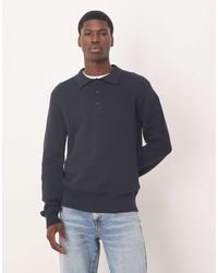 SELECTED - Gebreide Polo Van 100% Katoen - Lyst