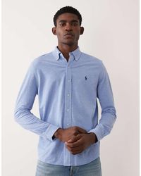 Polo Ralph Lauren - Icon Logo Long Sleeve Cotton Shirt - Lyst