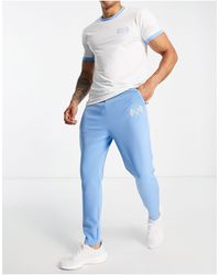 Camiseta color con detalle South Beach de hombre de color Blanco de gimnasio y entrenamiento de Pantalones de chándal Hombre Ropa de Ropa deportiva 