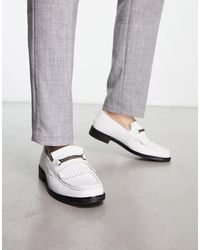 H by Hudson - Mocasines blancos - Lyst