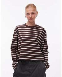 ASOS - Long Sleeve Boxy Crop T-shirt - Lyst