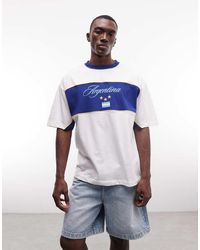 ASOS - Oversized T-shirt With Argentina Football Graphic - Lyst