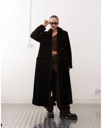Weekday - Kyou Oversized Faux Fur Coat - Lyst