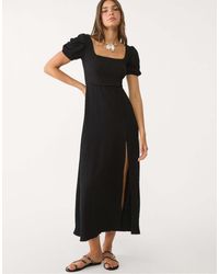 Stradivarius - Robe longue avec laçage au dos - Lyst