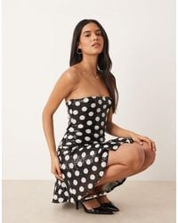 Motel - Pipo Bandaeu Drop Waist Mini Dress - Lyst