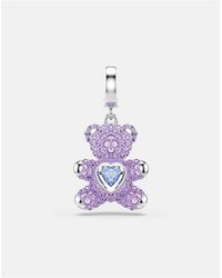 Swarovski - Idyllia Charm, Mixed Cuts, Teddy, Rhodium Plated - Lyst