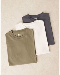 ASOS - Set Van 3 Basic Regular-Fit T-Shirts - Lyst