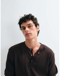 Jack & Jones - Long Sleeve Henley Top - Lyst