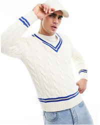 Polo Ralph Lauren - Cotton Cable Knit Cricket Sweater - Lyst