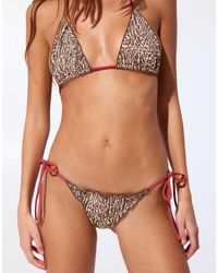 Pull&Bear - Animal Print Bikini Bottoms - Lyst