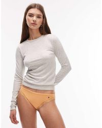 Tommy Hilfiger - Microfiber Lace Bikini Briefs - Lyst