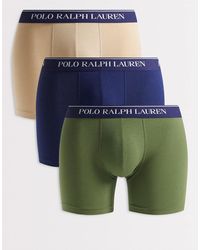 Polo Ralph Lauren - 3 Pack Tonal Logo Boxer Briefs - Lyst