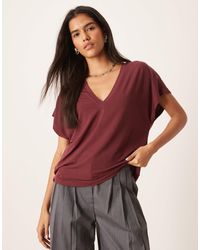 ASOS - Breathemaxtm Lyocell Drapey V Neck T-shirt - Lyst