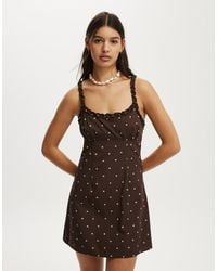 Cotton On - Emily Ruffle Mini Dress - Lyst