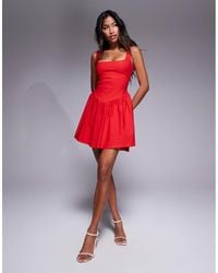 Vesper - Vestito Corto Stile Skater - Lyst