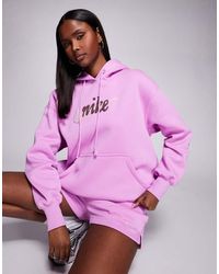 Nike - Phoenix Fleece Oversized Logo Hoodie - Lyst