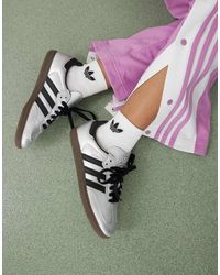 adidas Originals - Zapatillas De Deporte Negras Y Metalizado Samba De - Lyst