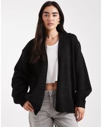 ASOS - Chunky Oversized Edge To Edge Cardigan - Lyst