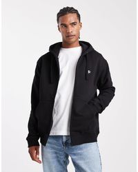 Parlez - Zip-through Embroidered Felt Logo Hoodie - Lyst