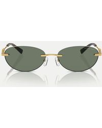 Michael Kors - Manchester Oval Sunglasses With Lens - Lyst