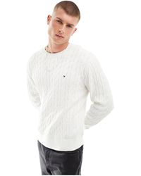 Tommy Hilfiger - Classic Cable Crew Neck Jumper - Lyst