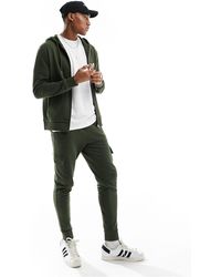 ASOS - Skinny Tracksuit With Hoodie And Skinny Cargo jogger - Lyst
