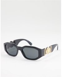 Versace - – rechteckige sonnenbrille - Lyst