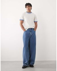 ASOS - Regular Fit T-shirt With Contrast Ringer - Lyst
