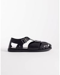 ASOS - – fischer-sandalen aus leder - Lyst