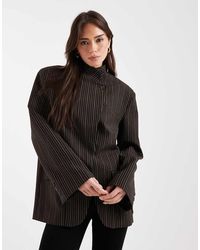 ASOS - Wrap Front Oversized Blazer - Lyst