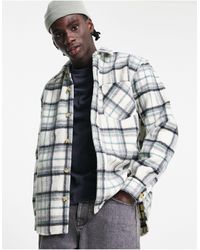 Pull\u0026Bear Spliced Overshirt in Pink 