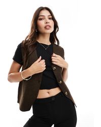 Threadbare - V-neck Knitted Button Up Vest - Lyst