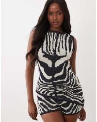 ASOS - Knitted Asymmetric Top Co-ord - Lyst