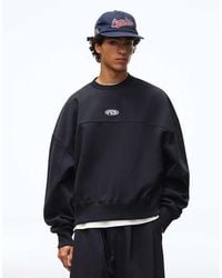 Bershka - Boxy Crew Neck Sweatshirt - Lyst
