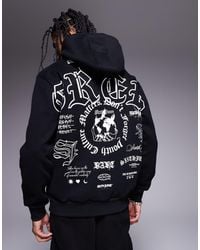 Sixth June - Logo Motif Back Print Hoodie - Lyst