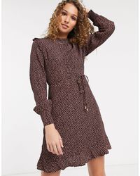 oasis long sleeve mini dress